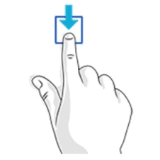 Podstawowe gesty dotykowe w Windows 10