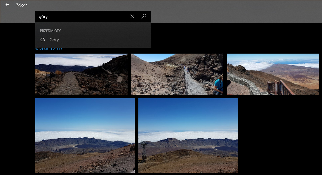 Aplikacja Zdjęcia wyszukiwanie zdjęć gór