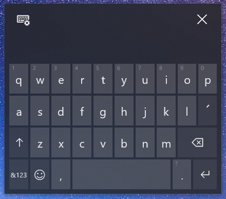 Windows 10 April 2018 Update - klawiatura dotykowa