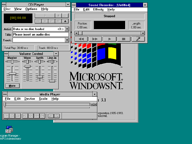 Pulpit systemu Windows NT 3.1
