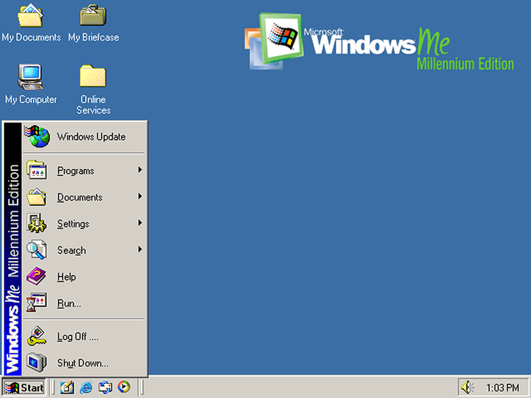 Pulpit systemu Windows Me