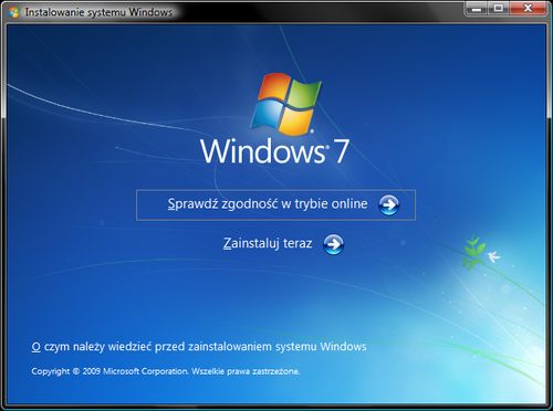 Instalowanie systemu Windows