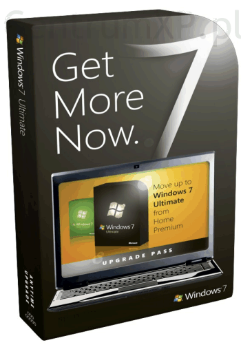 Pudełko Windows 7 Ultimate jako upgrade z Windows 7 Home Premium