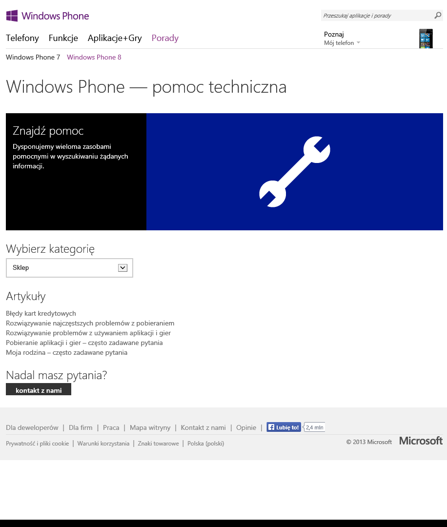 Zwrot Windows Phone
