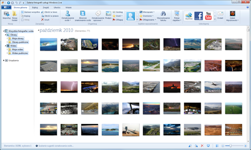 Galeria fotografii Windows Live