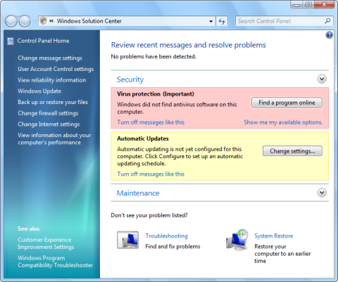 Centrum Rozwiązań systemu Windows 7