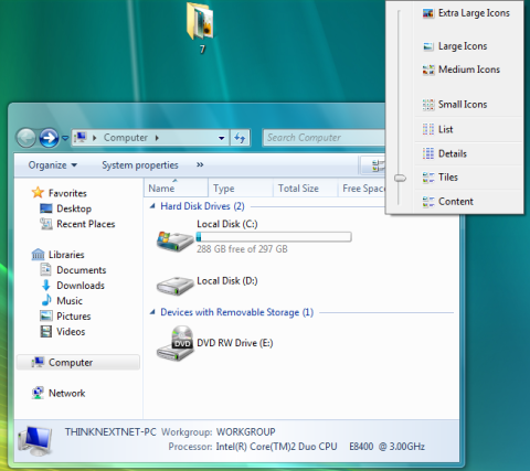 Eksplorator systemowy Windows 7