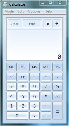 Kalkulator Windows 7