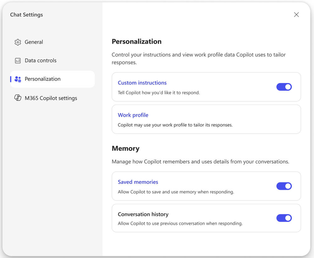 Ulepszenia w Work IQ