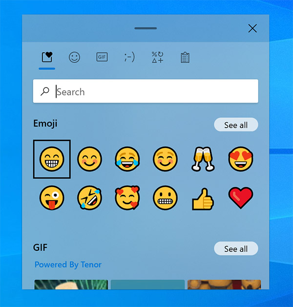 Windows 10 - Emoji
