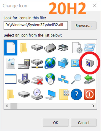 Nowe ikony Windows 10