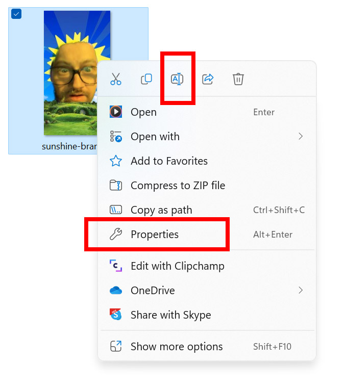 Ikony w menu kontekstowym Windows 11