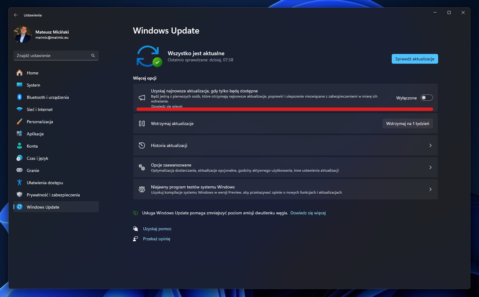 Windows 11 w Beta Channel od teraz z jedną kompilacją