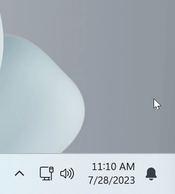 Ikona dzwonka - powiadomienia w Windows 11