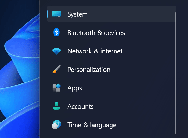 Ustawienia w Windows 11 - animowane ikony