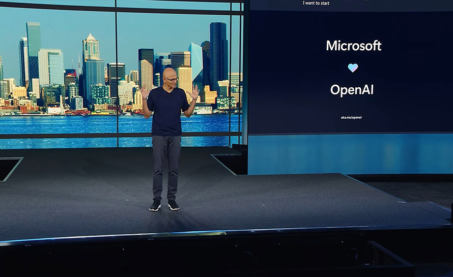 Satya Nadella - Microsoft ❤ OpenAI