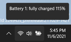 Windows 11 - bateria