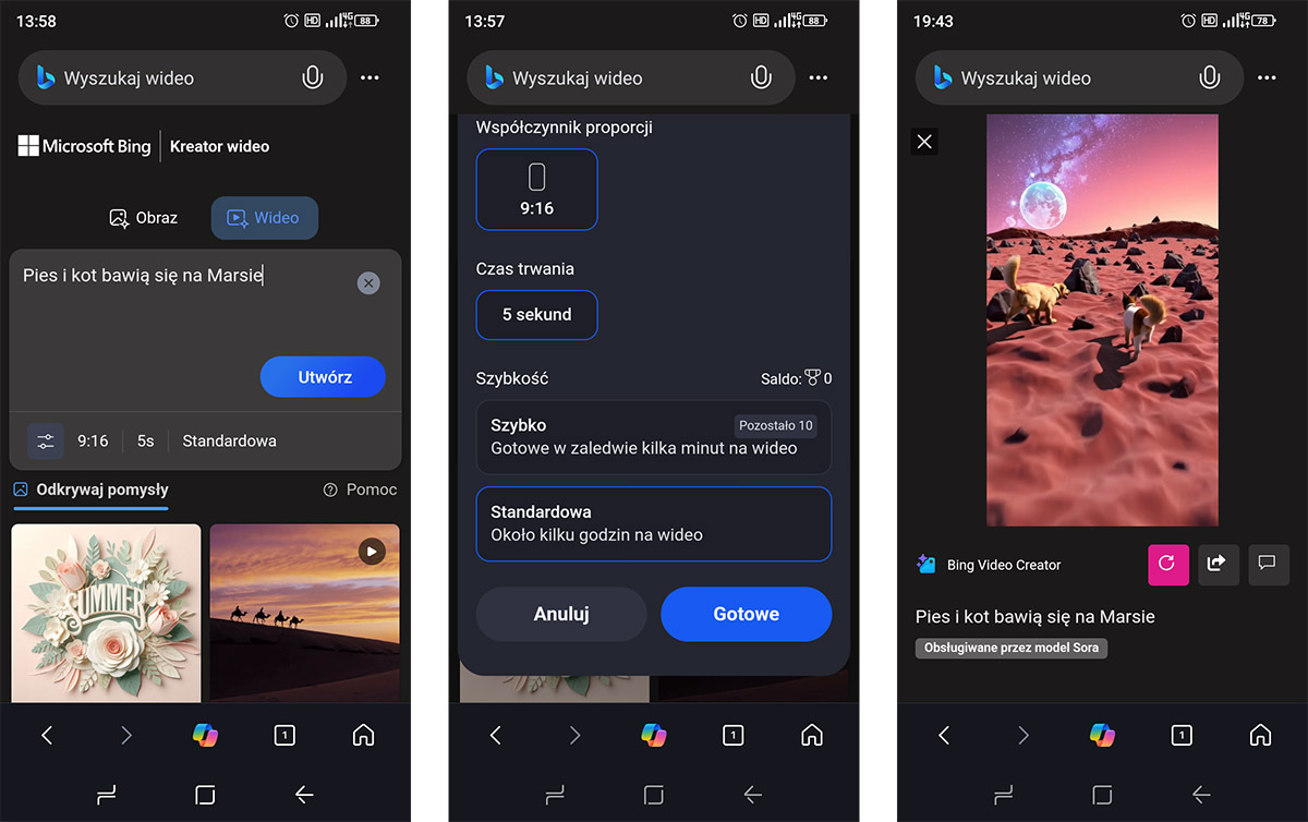 Bing Video Creator - darmowe narzędzie do generowania wideo z AI