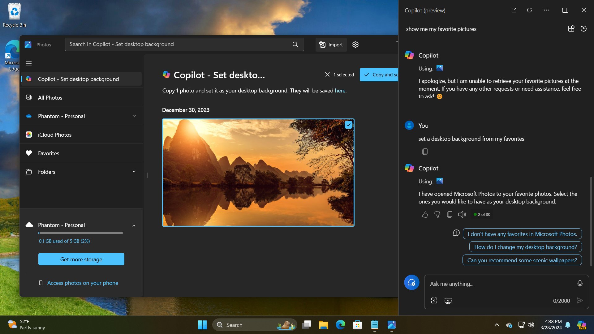 Copilot w aplikacji Zdjęcia na Windows 11