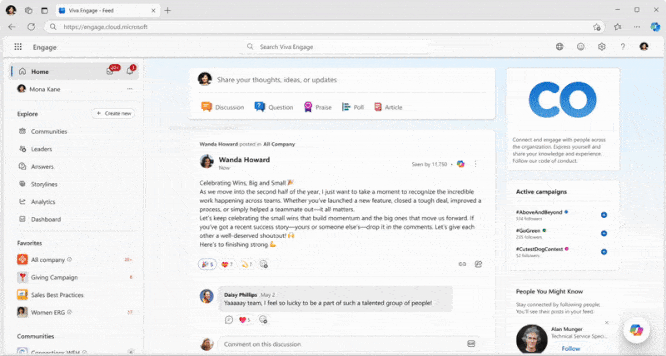 Microsoft 365 Copilot w Viva Engage