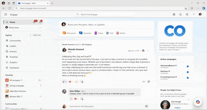 Microsoft 365 Copilot w Viva Engage