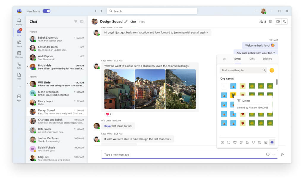 Jak dodać własne emoji i reakcje do Microsoft Teams?