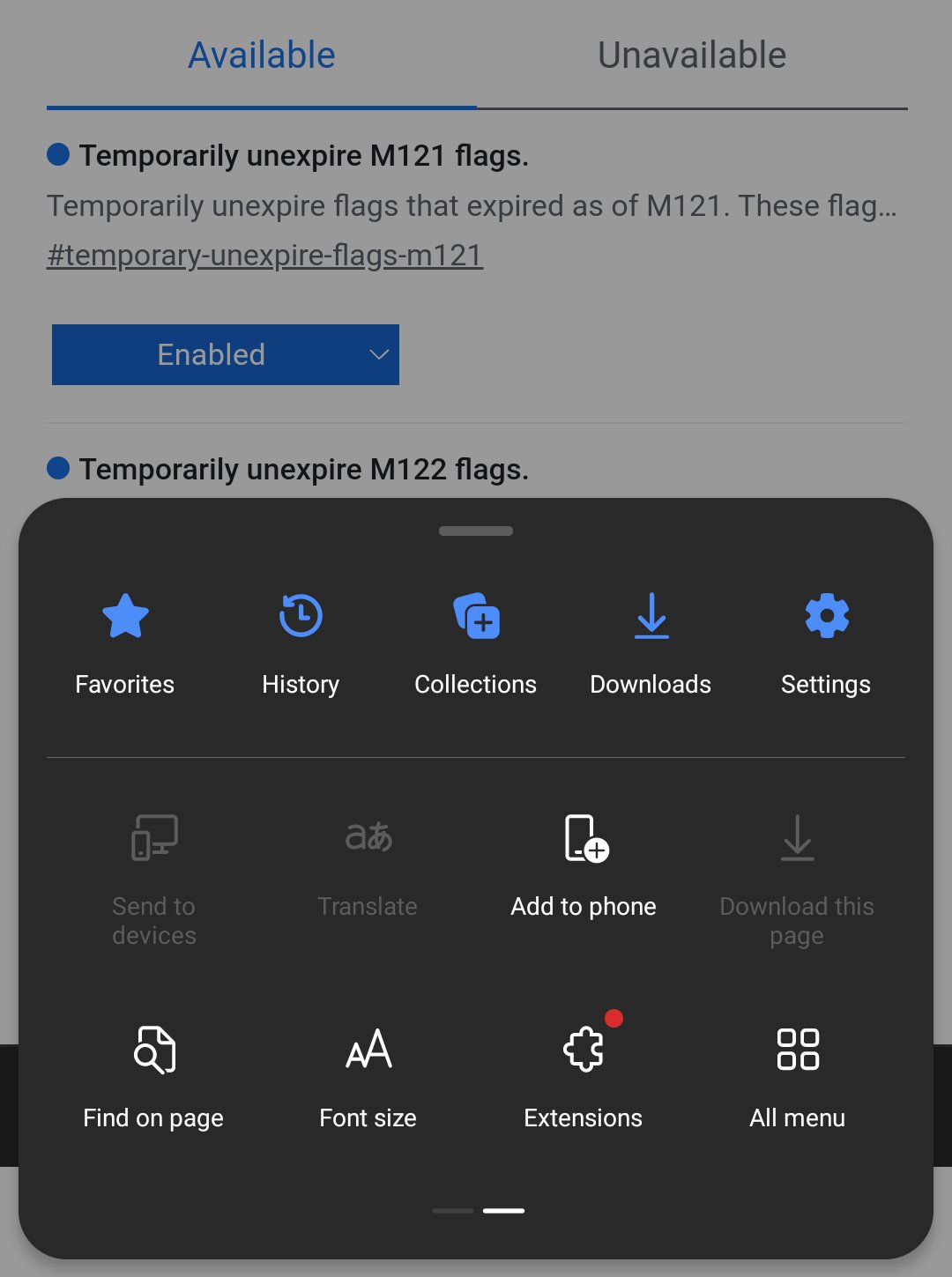 Android Extension - rozszerzenia w Edge Mobile