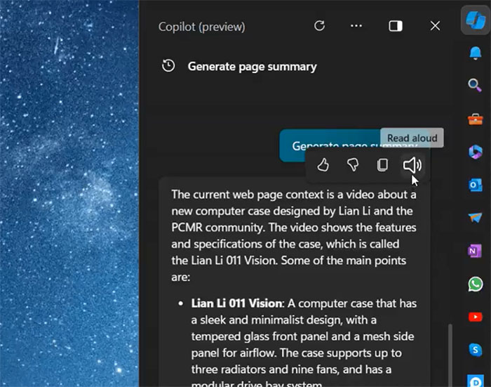 Copilot w Edge - czytaj na głos