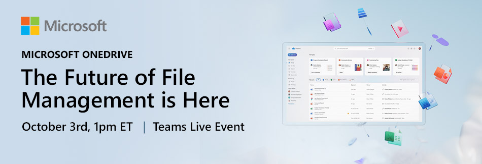 Exclusive OneDrive Event zapowiedziany na 3 października