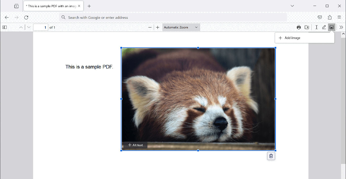 Przeglądarka PDF w Firefox