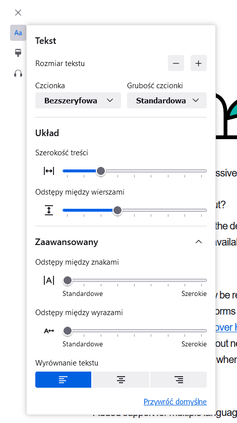 Ulepszony widok do czytania w Firefox 129