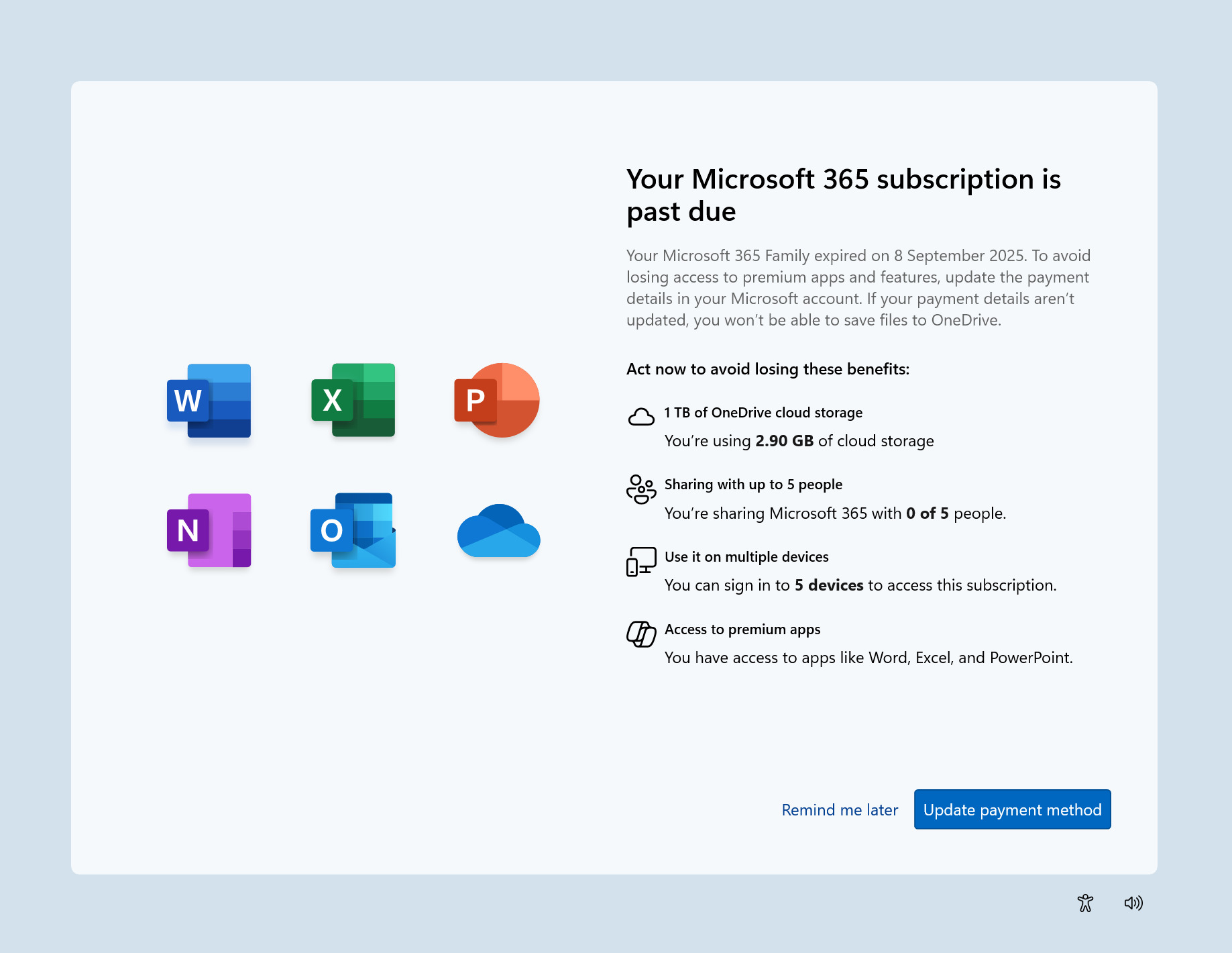 Windows 11 wyświetla nowe powiadomienie na pełnym ekranie
