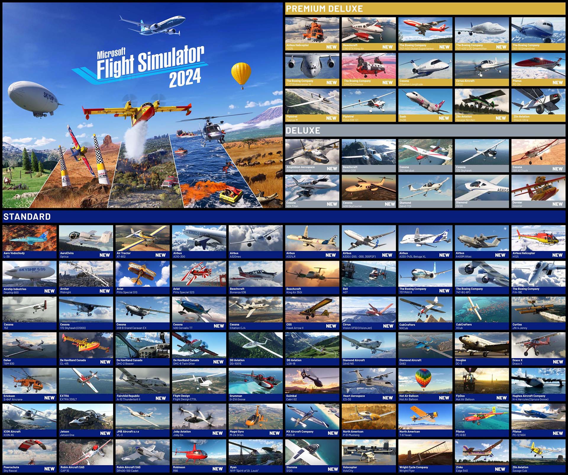 Microsoft Flight Simulator 2024 będzie dostępny w 4 edycjach