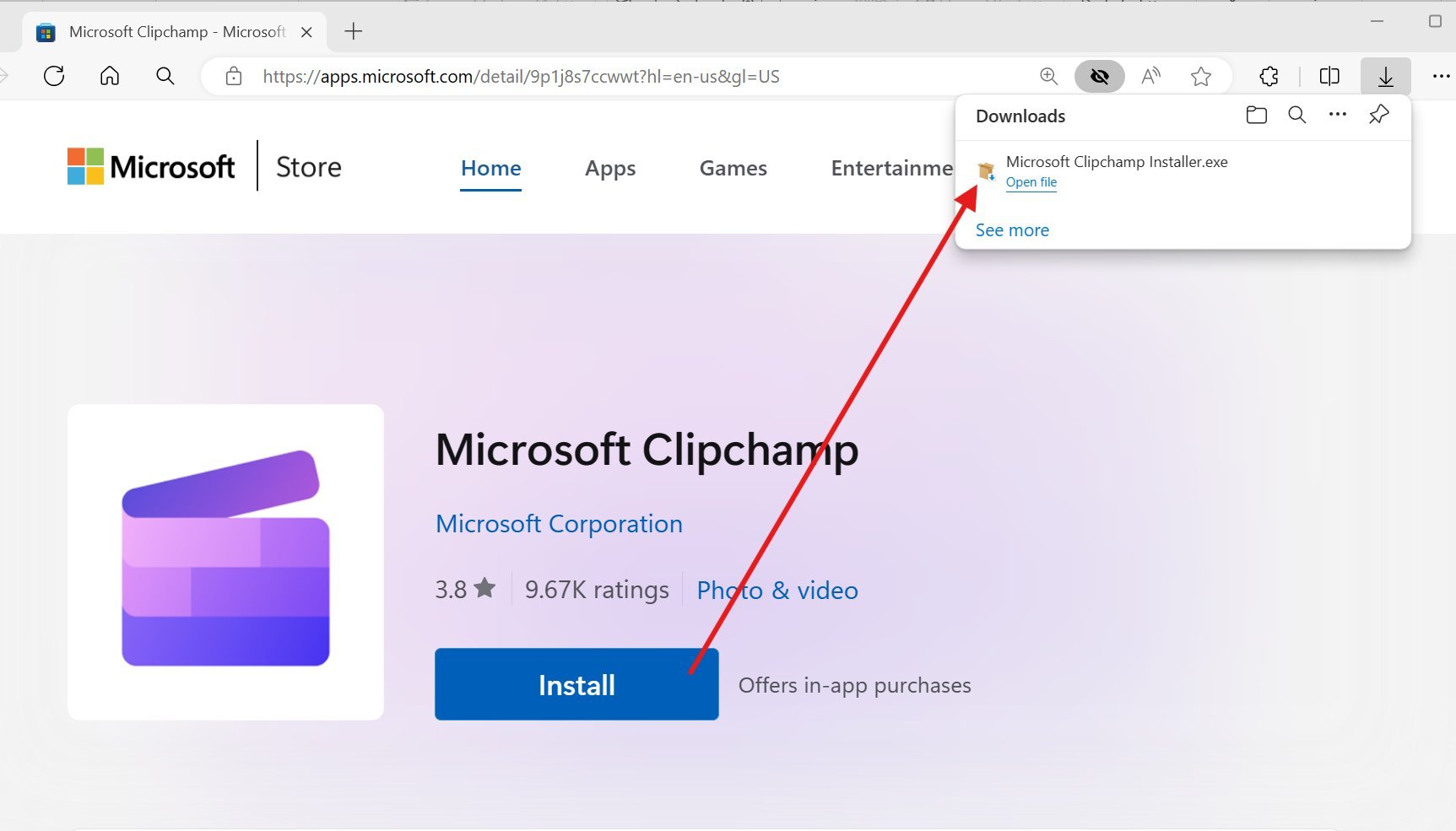 Microsoft Store pozwala pobierać instalatory .exe