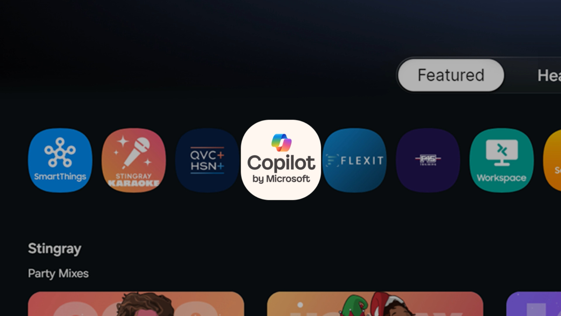 Microsoft Copilot na TV i monitorach Samsunga z własną aplikacją