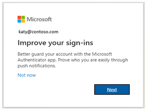 Microsoft Authenticator - Registration Campaign