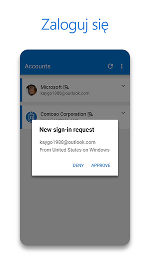 Microsoft Authenticator - aplikacja mobilna