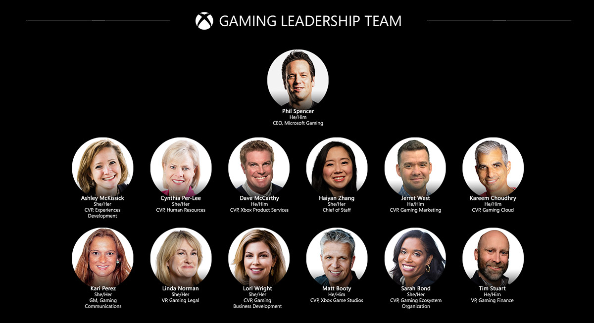 Microsoft Gaming Leadership Team