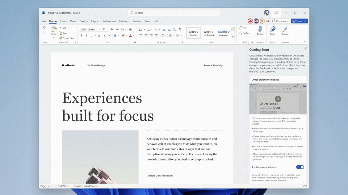 Office 365 - aktualizacja wizualna