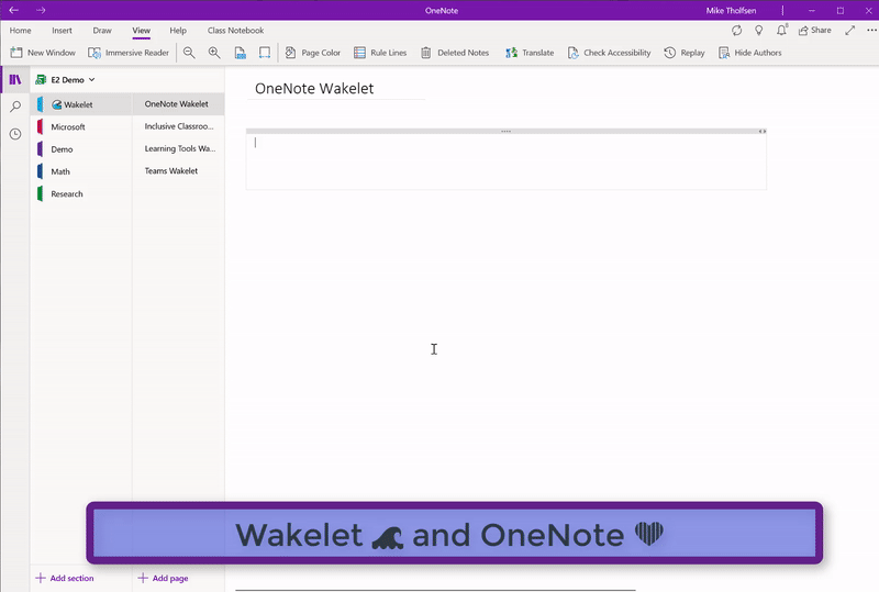 Wakelet + OneNote