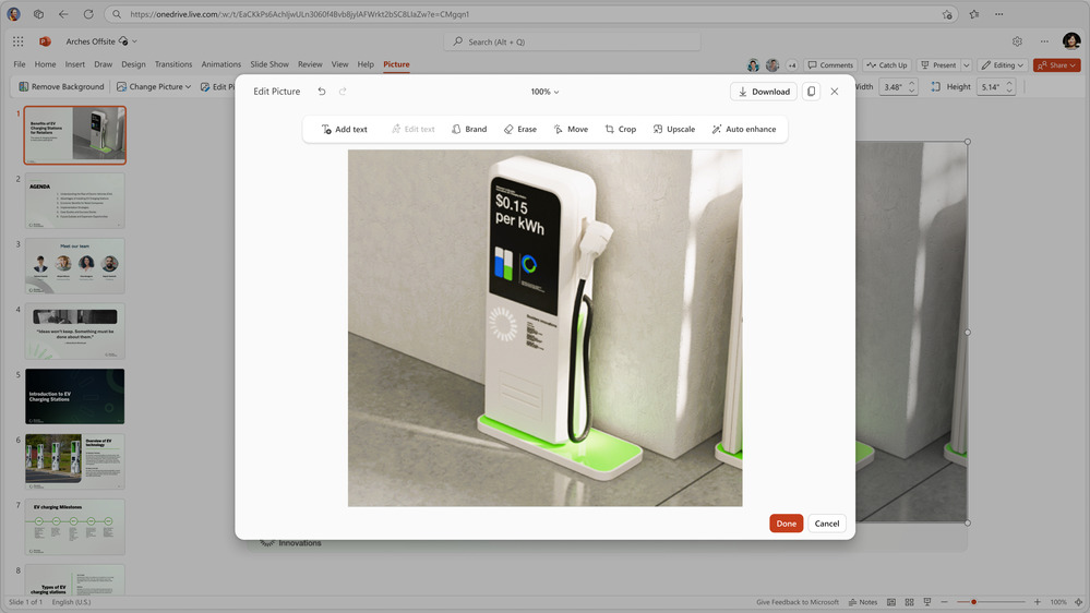 Edytor obrazów w PowerPoint