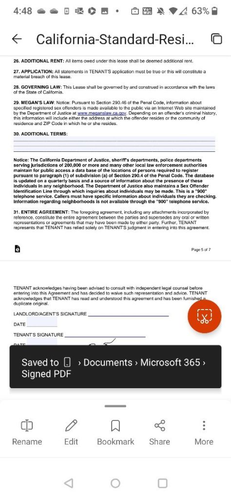 Podpisywanie PDF-ów w aplikacji Microsoft 365 na Androida i iOS