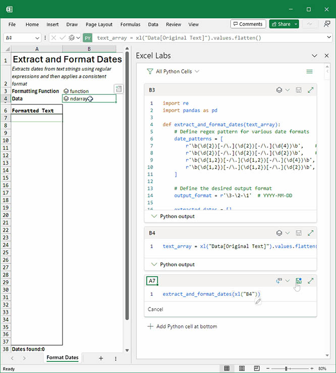 Python Editor w Excel Labs