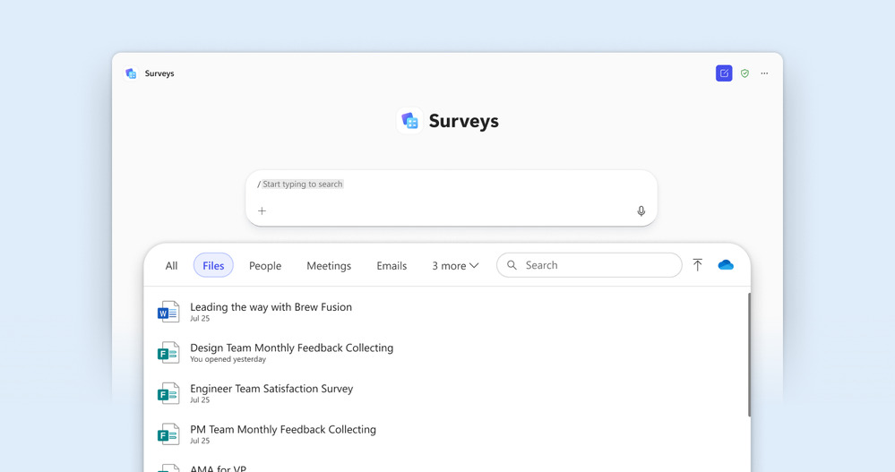 Agent AI do tworzenia ankiet ogólnodostępny w Microsoft 365 Copilot
