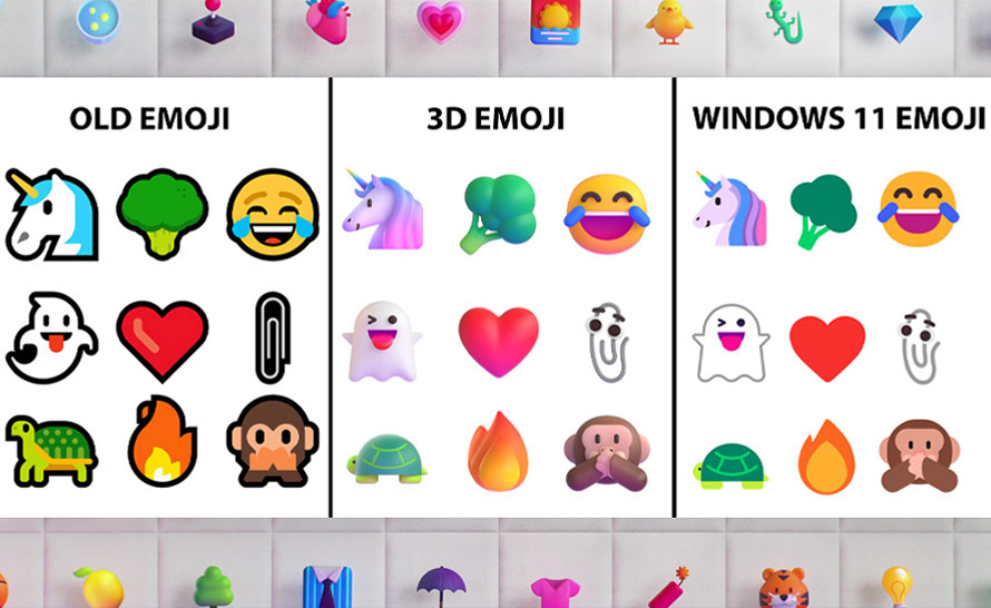 Emoji w Windows 11