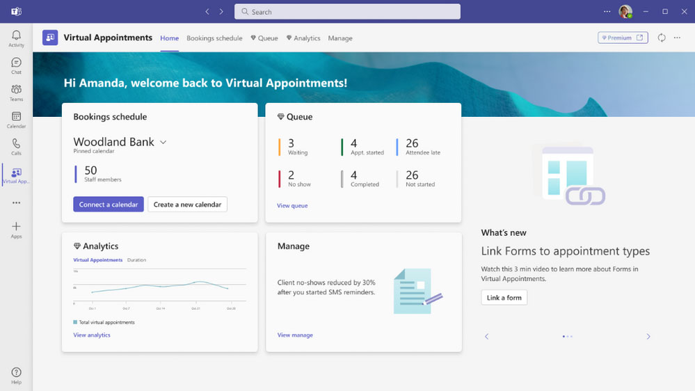 Aplikacja Virtual Appointments - Terminy wirtualne w Microsoft Teams