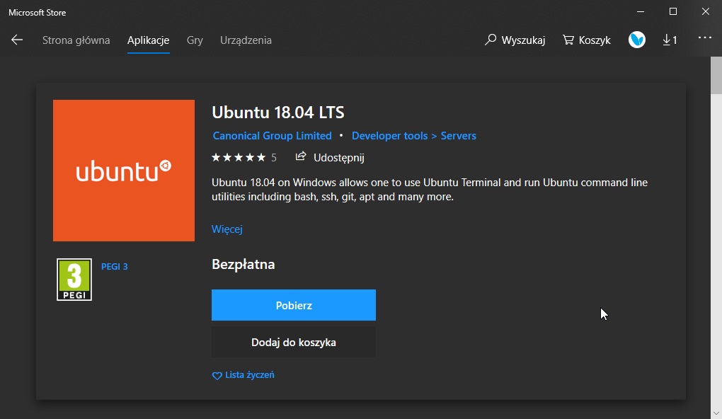Ubuntu MS Store