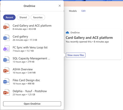 Nowe karty OneDrive, Quick Links i Playlist w Viva Connections