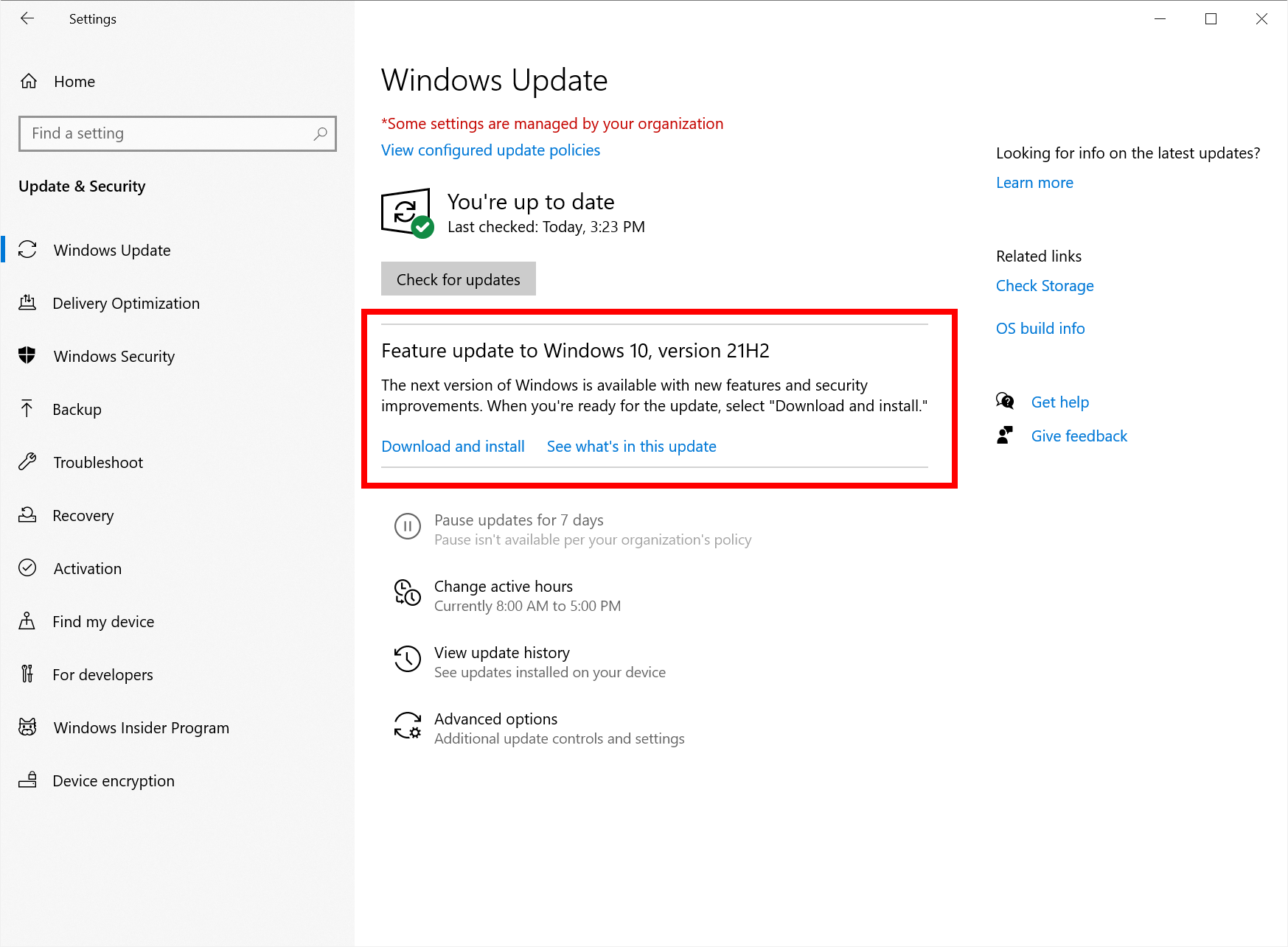 Windows 10 November 2021 Update