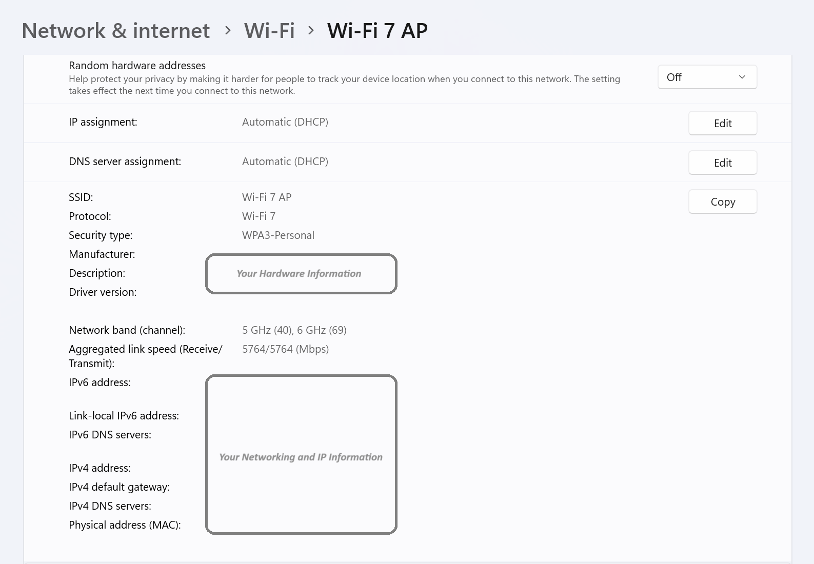 Wi-Fi 7 - Ustawienia